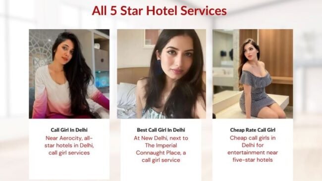 Services of call girls in Delhi in 5 star hotels